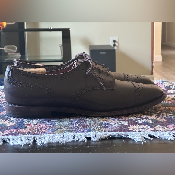 Allen Edmonds Sanford Cap Toe Dark Brown Men’s Oxford Brogue Shoes Size 12 D main image 13